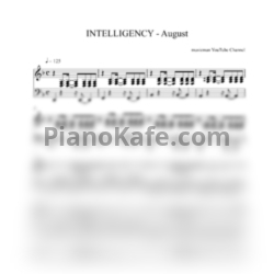 Ноты Intelligency - August (mm cover) - предпросмотр
