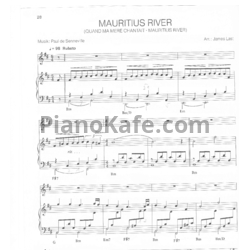Ноты Paul de Senneville - Mauritius river - предпросмотр