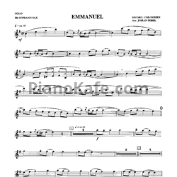 Ноты Michel Colombier - Emmanuel (Саксофон)