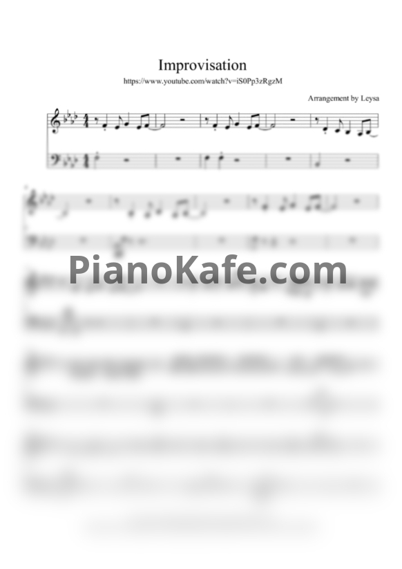 Ноты Дмитрий Павлов - Improvisation - PianoKafe.com