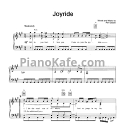 Ноты Roxette - Joyride - предпросмотр