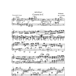 Ноты Мирослав Скорик - Соната до мажор - предпросмотр