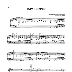 Ноты The Beatles - Day tripper - предпросмотр
