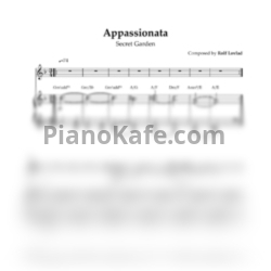 Ноты Secret Garden - Appassionata - предпросмотр