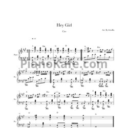 Ноты Cro - Hey girl - предпросмотр