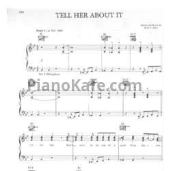 Ноты Billy Joel - Tell her about it - предпросмотр