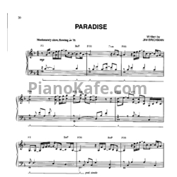 Ноты Jim Brickman - Paradise - предпросмотр