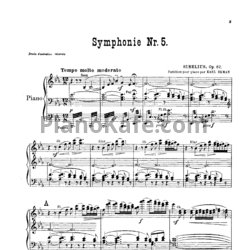 Ноты Ян Сибелиус - Симфония №5 ми-бемоль мажор (Op. 82, клавир) - предпросмотр