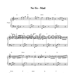 Ноты Ne-Yo - Mad - предпросмотр