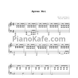 Ноты Regina Spektor - Apres Moi