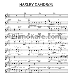 Ноты Brigitte Bardot - Harley davidson