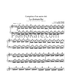 Ноты Yann Tiersen - La demarche (Transcribed by Michael Jordan) - предпросмотр