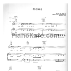 Ноты Colbie Caillat - Realize