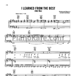 Ноты Whitney Houston - I learned from the best (HQ2 mix) - предпросмотр