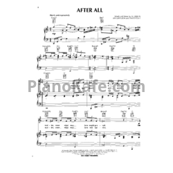 Ноты Al Jarreau - After all - предпросмотр