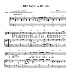 Ноты Anne Hathaway - I dreamed a dream - предпросмотр