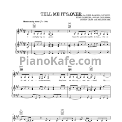 Ноты Avril Lavigne - Tell me it's over