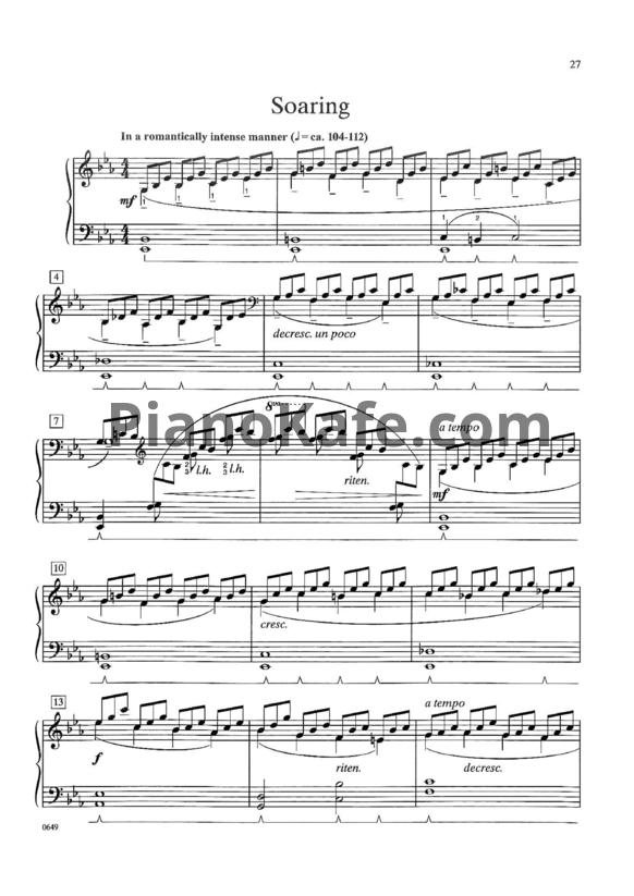Ноты William Gillock - Soaring - PianoKafe.com