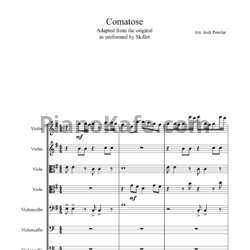 Ноты Skillet - Comatose (Партитура)