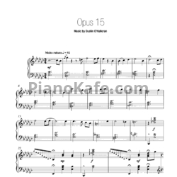 Ноты Dustin O'Halloran - Opus 15 - предпросмотр