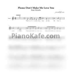 Ноты Frank Wildhorn & Jeremy Roberts feat. Kate Shindle - Please don't make me love you (Вокальная партия)