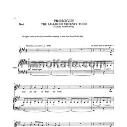 Ноты Stephen Sondheim - Prologue. The Ballad of Sweeney Todd