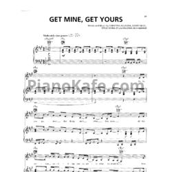 Ноты Christina Aguilera - Get mine, get yours - предпросмотр