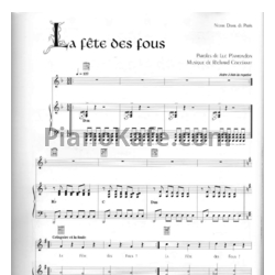 Ноты Riccardo Cocciante - La Fete Des Fous - предпросмотр