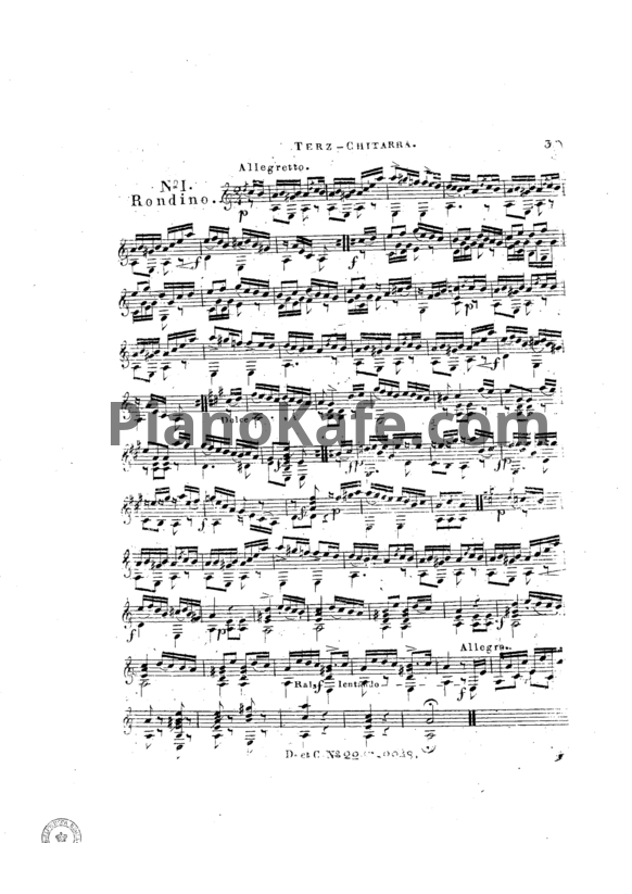 Ноты А. Диабелли - 4 Leichte und angenehme Rondino (Op. 140) - PianoKafe.com