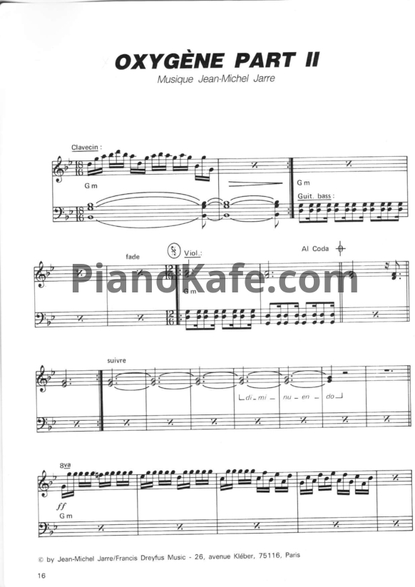 Ноты Jean-Michel Jarre - Songbook - PianoKafe.com