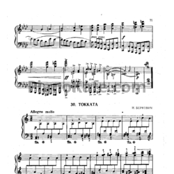 Ноты Исаак Беркович - Токката - предпросмотр