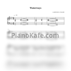 Ноты Ludovico Einaudi - Waterways - предпросмотр