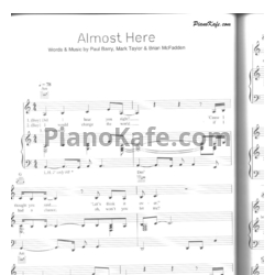 Ноты Brian Mcfadden ft. Delta Goodrem - Almost here - предпросмотр