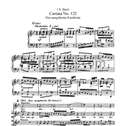 Ноты И. Бах - Кантата №122 "Das neugeborne kindelein" (BWV 122) - предпросмотр