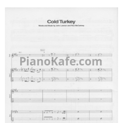 Ноты John Lennon - Cold Turkey (Партитура) - предпросмотр