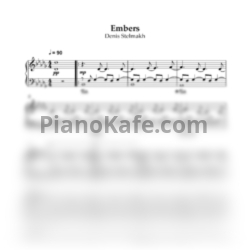 Ноты Denis Stelmakh - Embers - предпросмотр