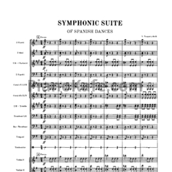 Ноты Вадим Цагарейшвили - Симфоническая сюита из испанских танцев (Партитура) - предпросмотр