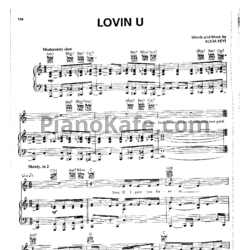 Ноты Alicia Keys - Lovin U - предпросмотр