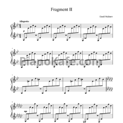 Ноты Danil Malinov - Fragment II - предпросмотр