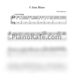 Ноты Oscar Peterson - C Jam Blues - предпросмотр