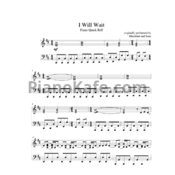 Ноты Mumford & Sons - I will wait - предпросмотр