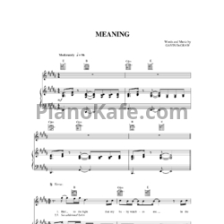 Ноты Gavin Degraw - Meaning