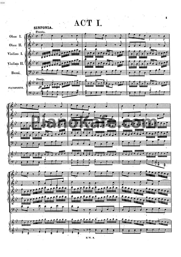 Ноты Георг Гендель - Опера "Ацис и Галатея" (HWV 49) - PianoKafe.com