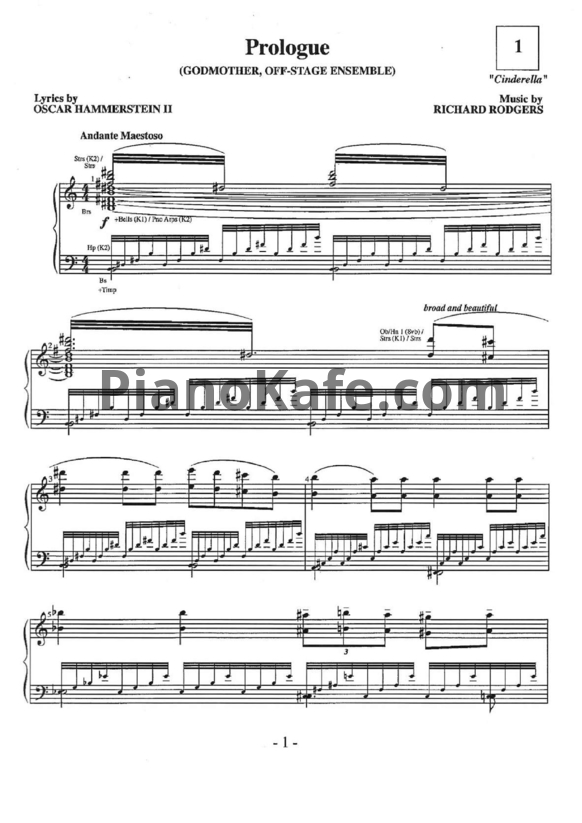 Ноты Richard Rodgers - Cinderella (Enchanted edition) - PianoKafe.com