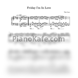 Ноты The Cure - Friday I'm In Love (В пятницу я влюблён) - предпросмотр