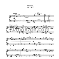 Ноты Владимир Коровицын - Токката - предпросмотр