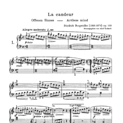 Ноты Friedrich Burgmüller - 25 leichte etuden (op.100) - предпросмотр