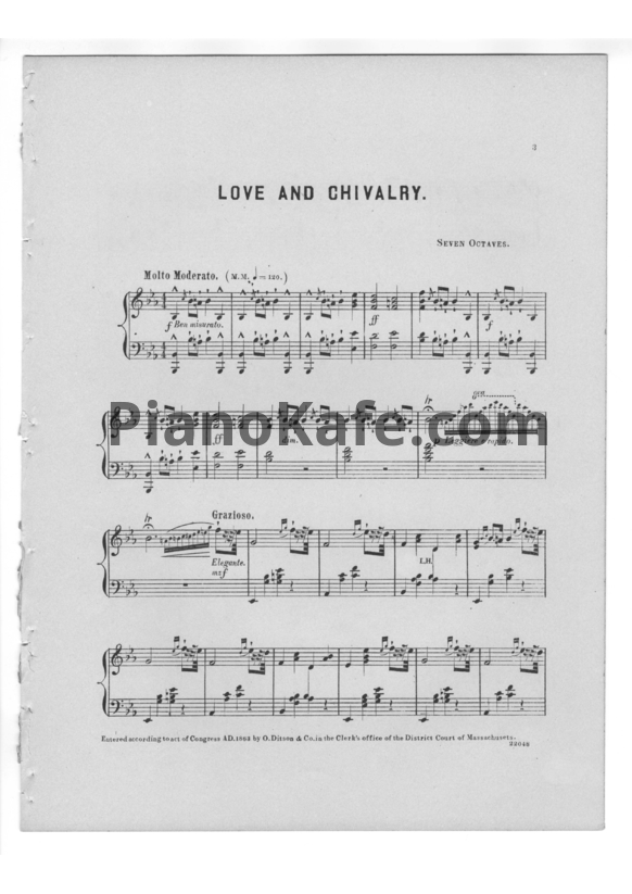 Ноты Луи Моро Готшалк - Love and chivalry (Op. 97) - PianoKafe.com