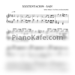 Ноты XXXTENTACION - Sad! - предпросмотр