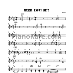 Ноты Jessie J - Mamma knows best - предпросмотр